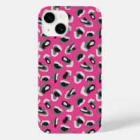 Hot Pink Abstract Animal Print