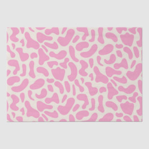 Hot Pink Abstract Cow Print Pattern  Tissue Paper