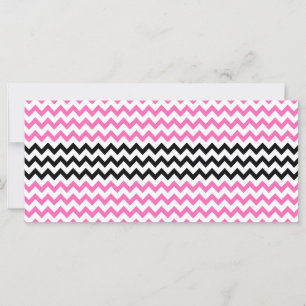 Hot Pink And Black Chevron by Shirley Taylor