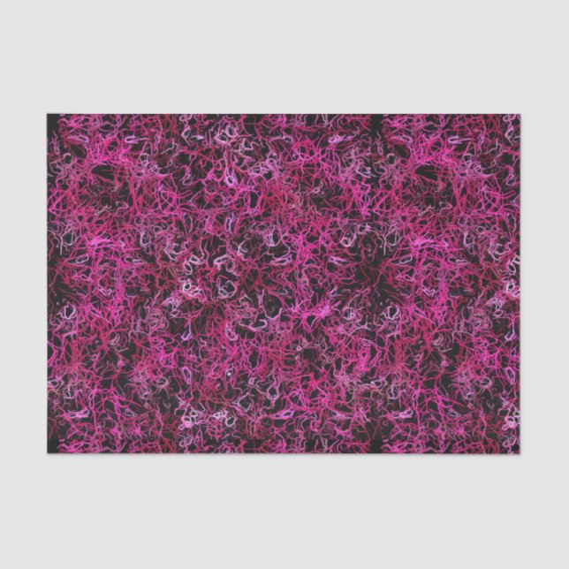 Hot Pink and Black Tissue Paper (Front)