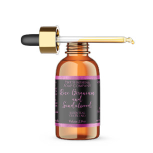 Hot Pink and Black Waterproof Dropper Bottle Label