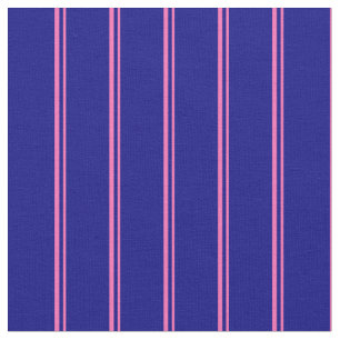 Hot Pink and Blue Striped/Lined Pattern Fabric