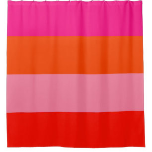 Hot Pink and Bright Orange Stripes
