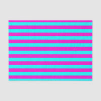 Hot Pink And Cyan Blue Green Turquoise Stripes