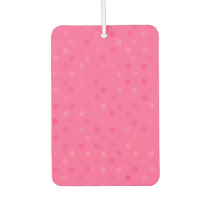 hot pink and french rose pink polka dots air freshener