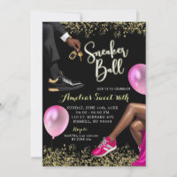 Hot Pink and Gold Sneaker Ball Sweet 16 Birthday