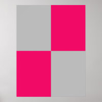 Hot Pink and Gray Color Blocks 