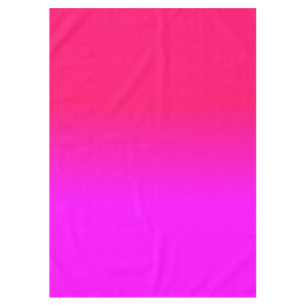 Hot Pink and Neon Pink Ombre Shade Colour Fade Tablecloth