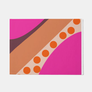 Hot Pink and Orange Doormat