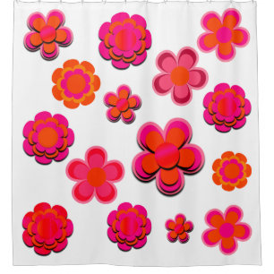 Hot Pink and Orange Flowers