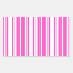 Hot pink and white candy stripes sticker