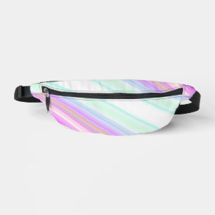 Hot Pink and White Strips Fanny Pack
