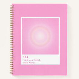 Hot Pink Aura Swatch Angel Number Notebook