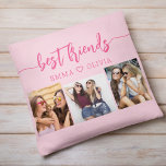 Hot Pink Best Friends 3 Photo Collage Keepsake Throw Pillow<br><div class="desc">Celebrate friendship with the Hot Pink Best Friends 3 Photo Collage Keepsake Throw Pillow. Personalized with a vibrant hot pink design, it features a beautifully arranged collage of three cherished photos capturing special moments with your best friends. Crafted from high-quality materials, this pillow adds a stylish and sentimental touch to...</div>