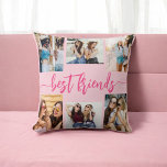 Hot Pink Best Friends 6 Photo Collage Keepsake Throw Pillow<br><div class="desc">Capture the essence of friendship with the Hot Pink Best Friends 6 Photo Collage Keepsake Throw Pillow. This personalized pillow showcases a vibrant hot pink design and a beautifully arranged collage of six cherished photos, celebrating unforgettable moments with your best friends. Crafted from high-quality materials, it adds a stylish and...</div>