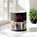 Hot Pink Besties Friends 3 Photo Collage Keepsake Coffee Mug<br><div class="desc">Celebrate your friendship with the Hot Pink Besties Friends 3 Photo Collage Keepsake Coffee Mug. This vibrant mug features a beautifully arranged collage of three cherished photos, capturing unforgettable moments with your best friends. The hot pink design adds a fun and stylish touch, making it a standout piece in any...</div>