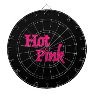 Hot Pink black dartboard