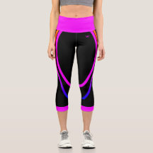 Hot Pink Black Geometric Print Modern Style