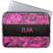 Hot Pink & Black Liquid Swirl