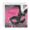 Hot Pink Black Mask Masquerade Party