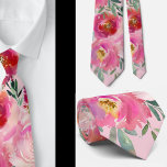 Hot Pink Blush Light Pretty Roses Floral Neck Tie<br><div class="desc">Pink Blush Flowers Beautiful Flowers Floral Roses Neck Tie. Great for formal occasions and weddings!</div>
