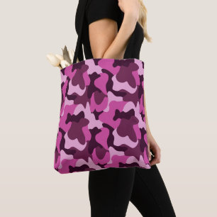 Hot Pink Camo Y2K Pinkcore Tote Bag