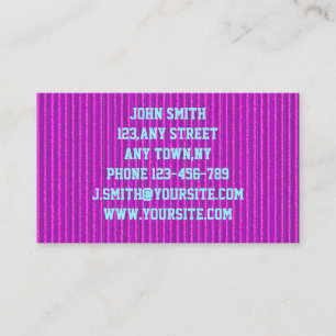 Hot Pink Cardboard Business Card Template
