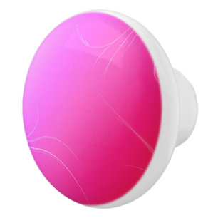 Hot Pink Ceramic Knob