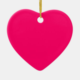 Hot Pink Ceramic Ornament