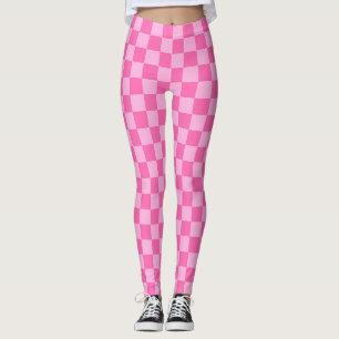 Hot Pink Checkerboard Leggings