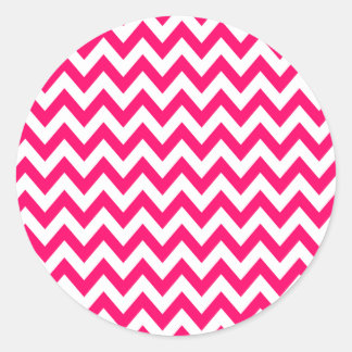 Hot Pink Chevron Stickers