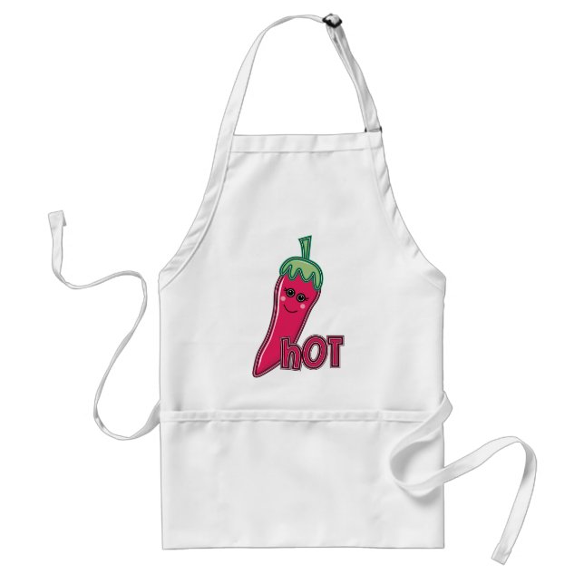 Hot Pink Chili Pepper Standard Apron (Front)