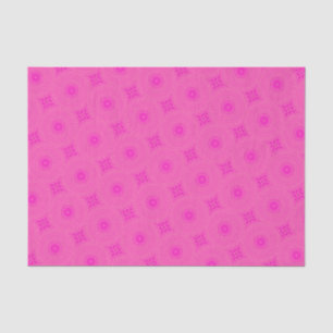 Hot pink circles pattern tissue paper