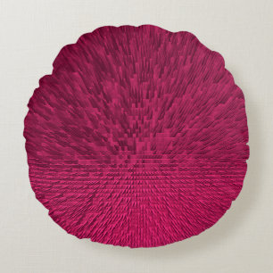 Hot Pink City...... Round Pillow