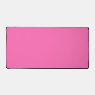 Hot Pink Color Simple Monochrome Plain Hot Pink Desk Mat