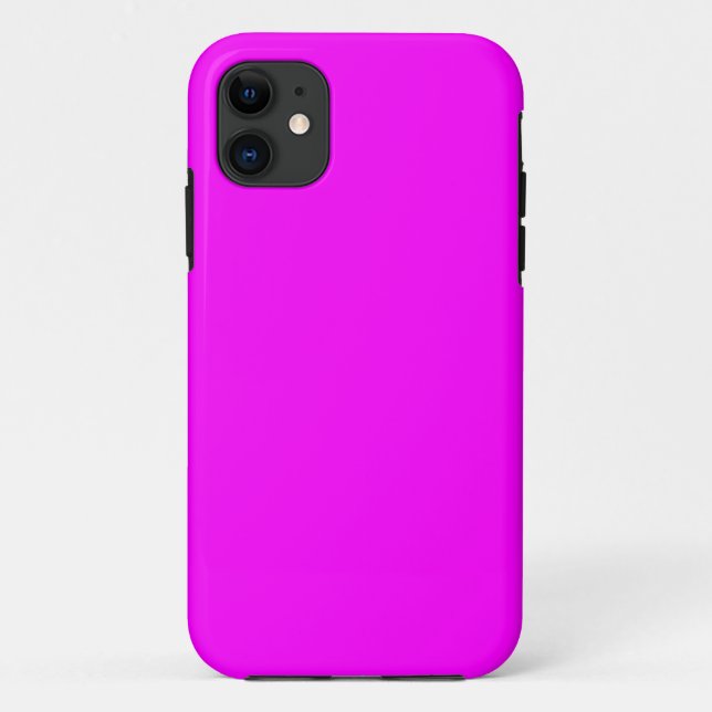 Hot Pink Colour Customized Designer Case-Mate iPhone Case (Back)