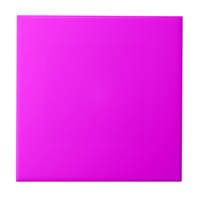 Hot Pink Colour Customized Designer Tile (Front)
