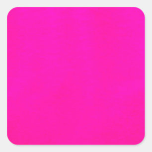 Hot Pink Colour Only - The World Without Design Square Sticker