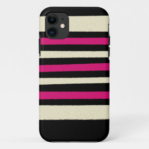 Hot Pink Cute Modern Trendy Pattern iPhone 11 Case