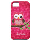 Hot Pink Cute Owl Girly