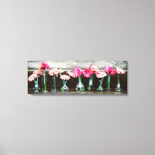 Hot Pink Daisy Canvas Print (Front)