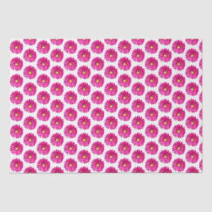 Hot Pink Daisy Floral Tissue Paper 