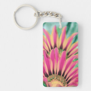 Hot Pink Daisy Petals Keychain