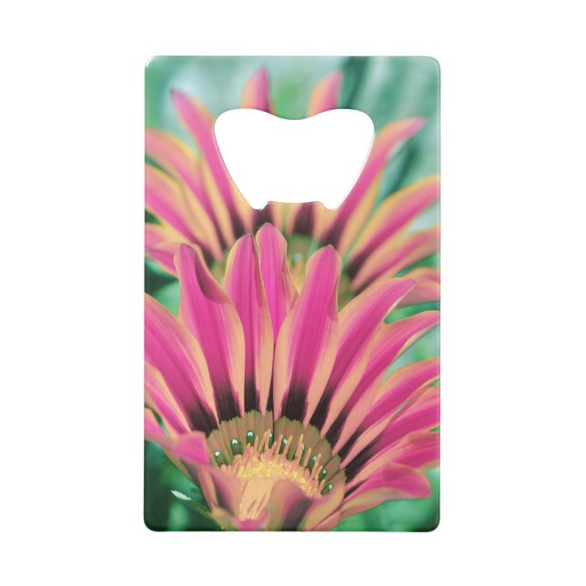 Hot Pink Daisy Wallet Bottle Opener (Front)
