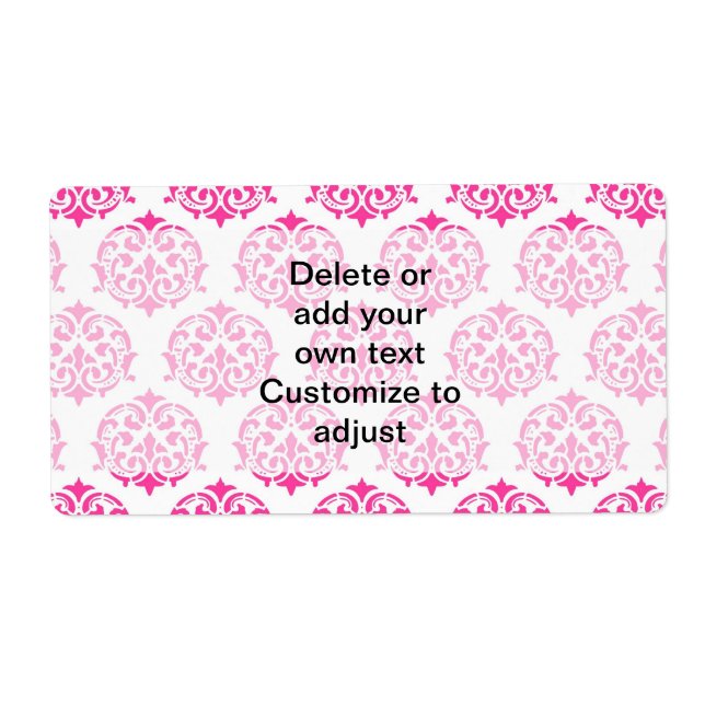 Hot pink damask (Front)