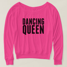 Hot Pink Dancing Off Shoulder Tee