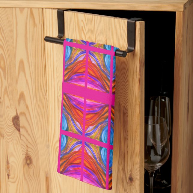 Hot Pink Desert Inspirations  Kitchen Towel (Thirds Fold)