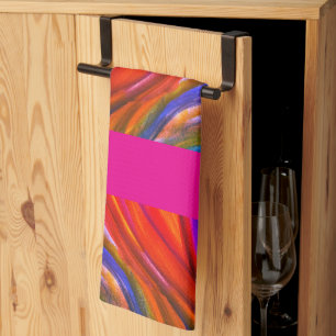 Hot Pink Desert Inspirations kitchen towel