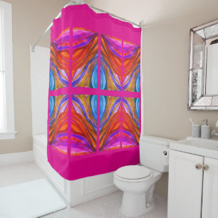 Hot Pink Desert Inspirations Shower Curtain