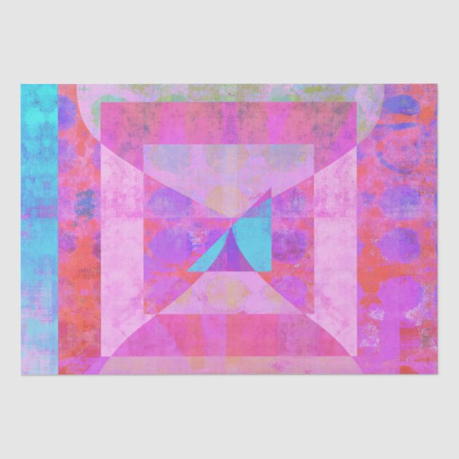 Hot Pink Dream #1 Mixed Media Tissue Paper (Front)